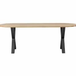 Ovale Eettafel Tablo met X-poot, 220 x 90cm - Loft24.nl