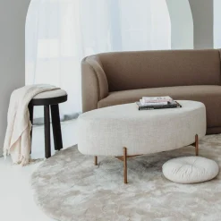 Ovale Hocker Ossana 100 x 65 cm - Loft24.nl