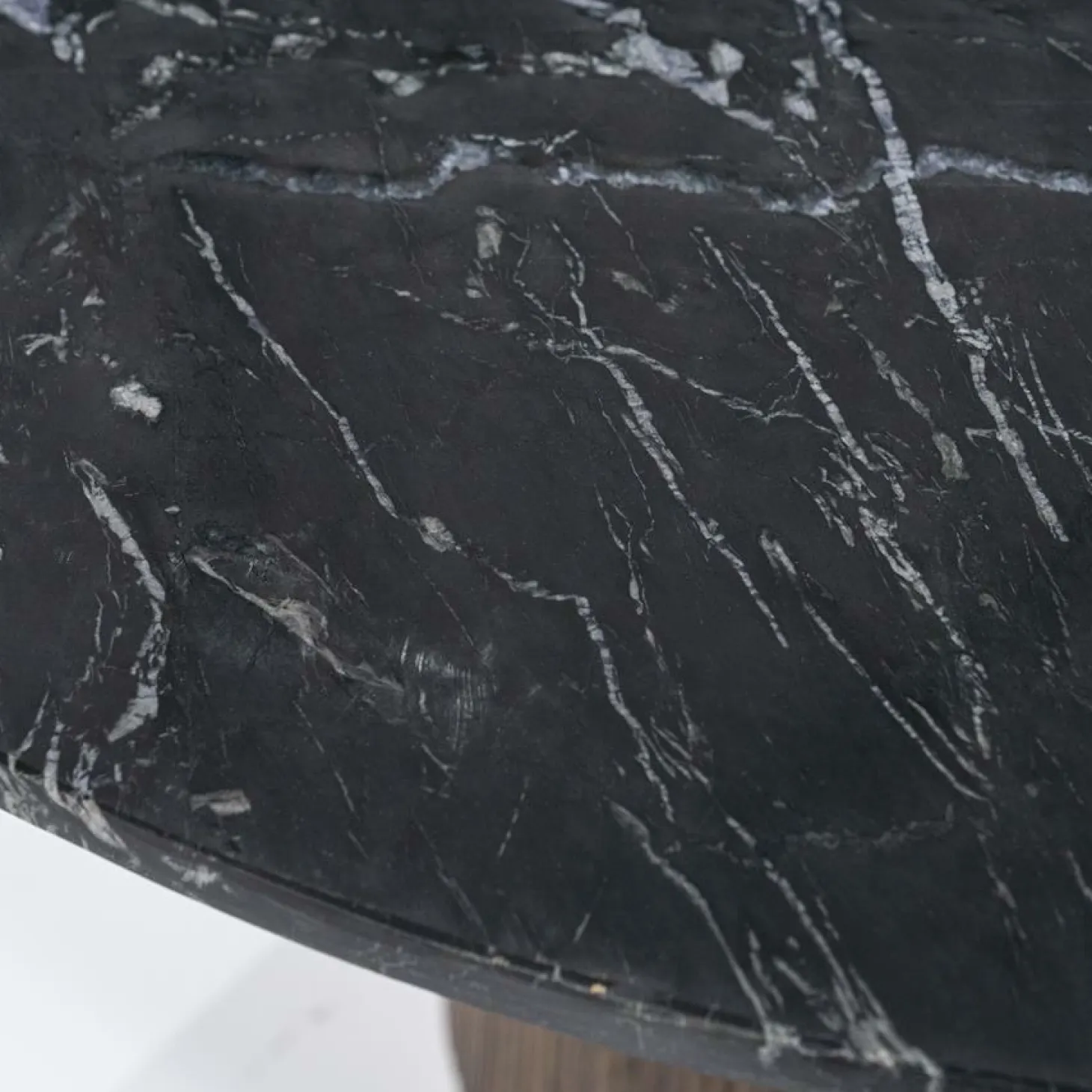 Ovale Salontafel Maxim Mangohout en Marmer 120 x 70 cm - Loft24.nl