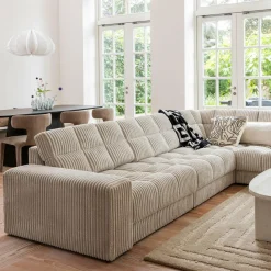 Ovale salontafel Seam mango hout naturel - Loft24.nl