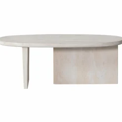 Ovale salontafel Seam mango hout naturel - Loft24.nl