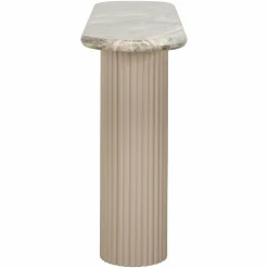 Ovale Sidetable Coronel Marmer - 120 cm - Loft24.nl