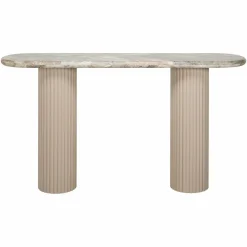 Ovale Sidetable Coronel Marmer - 120 cm - Loft24.nl