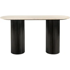 Ovale Sidetable Hampton 150 cm - Bruin - Loft24.nl