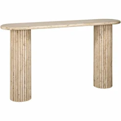 Ovale Sidetable La Cantera Travertin - 160 cm - Loft24.nl