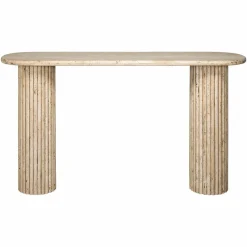 Ovale Sidetable La Cantera Travertin - 160 cm - Loft24.nl