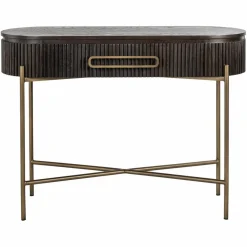 Ovale Sidetable Luxor Eiken - Bruin - Loft24.nl