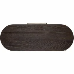 Ovale Sidetable Luxor Eiken - Bruin - Loft24.nl