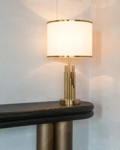 Ovale Sidetable Macaron 160 cm - Zwart rustiek - Loft24.nl