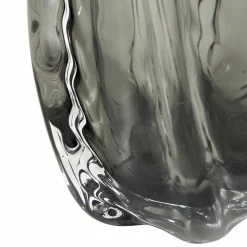 Paragon handgevormde vaas glas antraciet 27x12cm - Loft24.nl