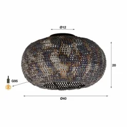 Plafondlamp Armor Ø40cm - Loft24.nl