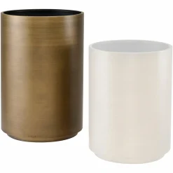 Plantenbak Dira 50cm (Geborsteld Goud) - Loft24.nl