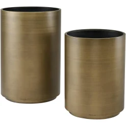 Plantenbak Dira 45cm (Geborsteld Goud) - Loft24.nl