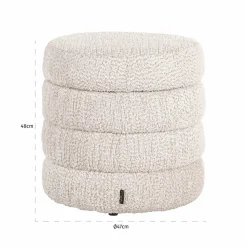 Poef Adele lovely cream (Be Lovely 11 Cream) - Loft24.nl