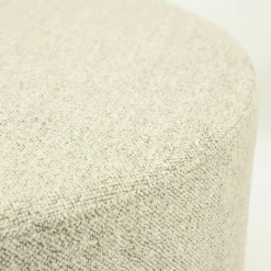 Poef Avah Bouclé 80cm - Taupe - Loft24.nl