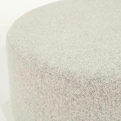 Poef Avah Bouclé 80cm - Taupe - Loft24.nl