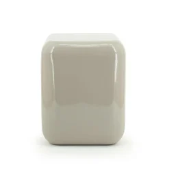 Poef/ Bijzettafel Dixon 34 x 34 cm - Taupe - Loft24.nl