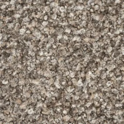 Poef George Bouclé en essenhout - Taupe - Loft24.nl