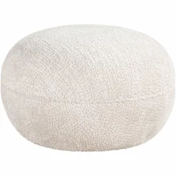 Poef Jace Chenille - Creme - Loft24.nl