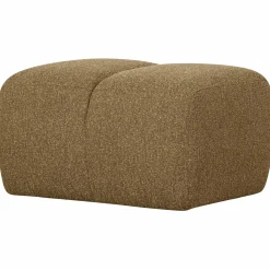 Poef Mojo 45x84x64cm Bouclé Geel/Bruin - Loft24.nl