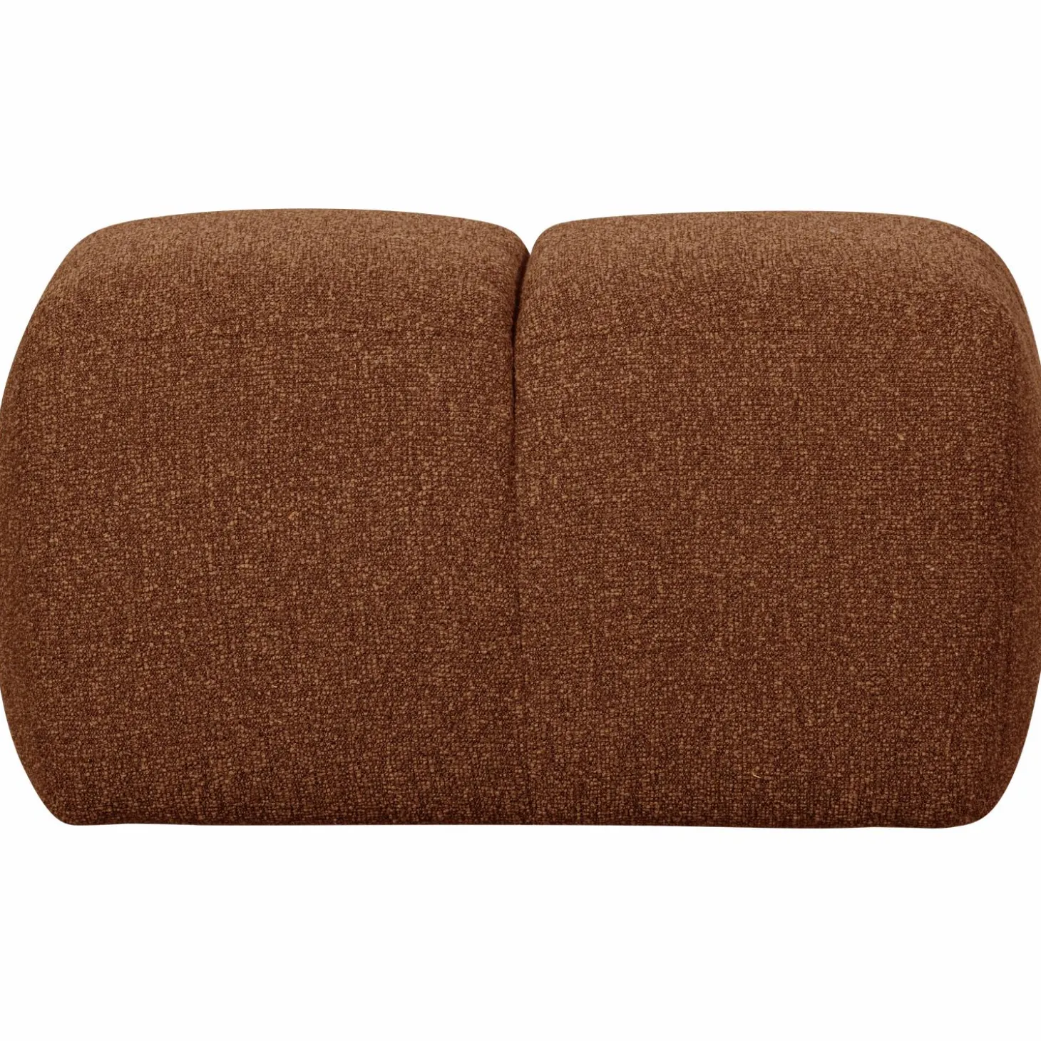 Poef Mojo 45x84x64cm Bouclé Roestbruin - Loft24.nl