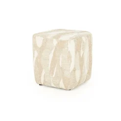 Poef Rytm - Beige 43 x 43cm - Loft24.nl