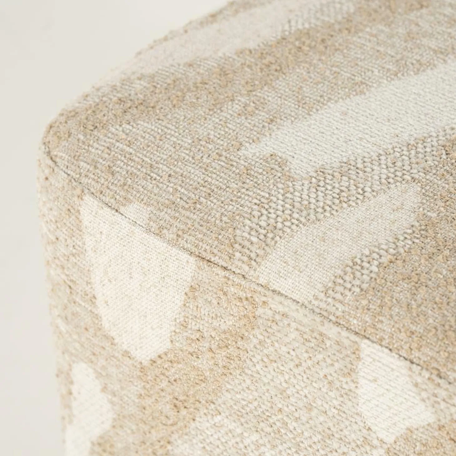 Poef Rytm - Beige 43 x 43cm - Loft24.nl