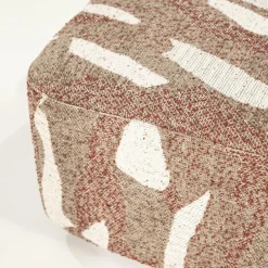 Poef Rytm - Rood 70 x 70cm - Loft24.nl