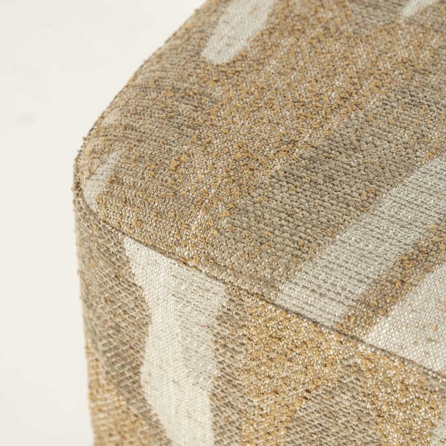 Poef Rytm - Taupe 43 x 43cm - Loft24.nl