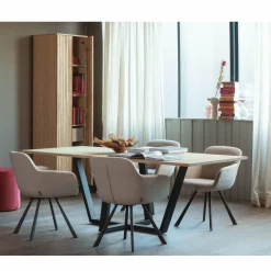 Poef Sara Hoog Rasberry 46xO46 - Loft24.nl