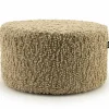 Poef Vista Grof Bouclé 60 x 60 cm - Beige - Loft24.nl