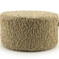 Poef Vista Grof Bouclé 60 x 60 cm - Beige - Loft24.nl
