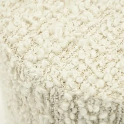 Poef Vista Grof Bouclé 40 x 40 cm - Off White - Loft24.nl