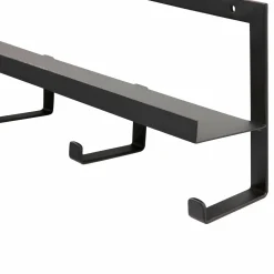 Quinn kapstok 5 haken metaal zwart - Loft24.nl