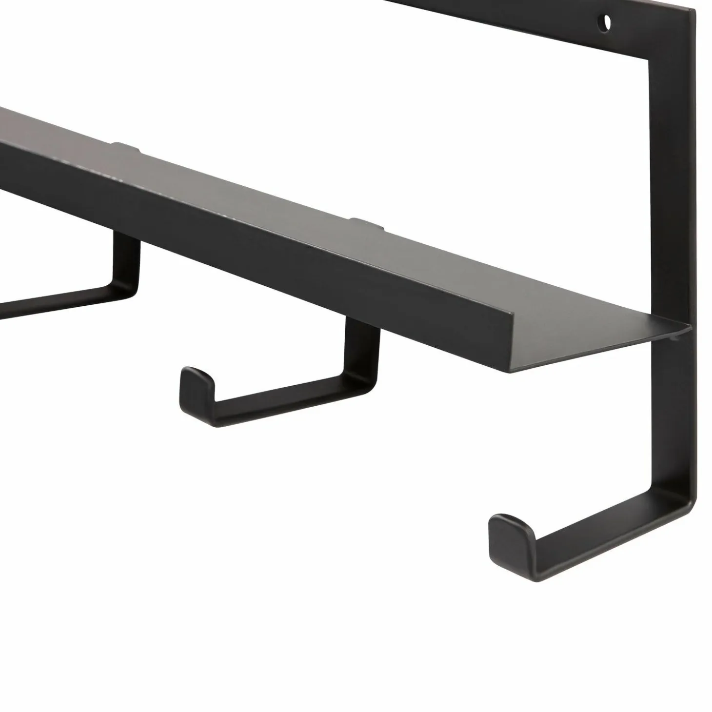 Quinn kapstok 5 haken metaal zwart - Loft24.nl