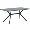 Rechte Eettafel Bruno 200 cm - Zwart - Loft24.nl