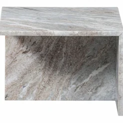 Rechthoekige Bijzettafel Xhail Marmer 50 x 50cm - Loft24.nl