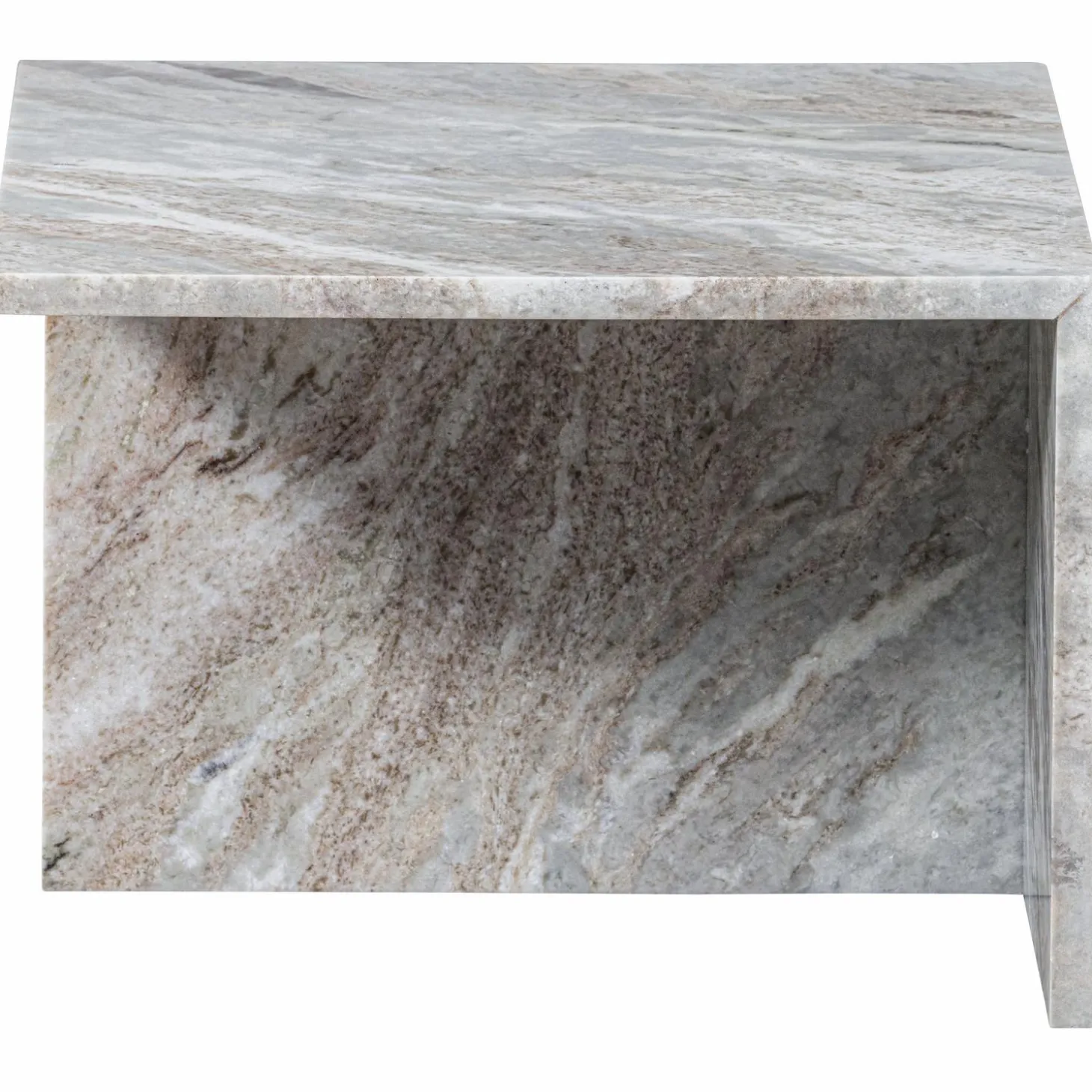 Rechthoekige Bijzettafel Xhail Marmer 50 x 50cm - Loft24.nl