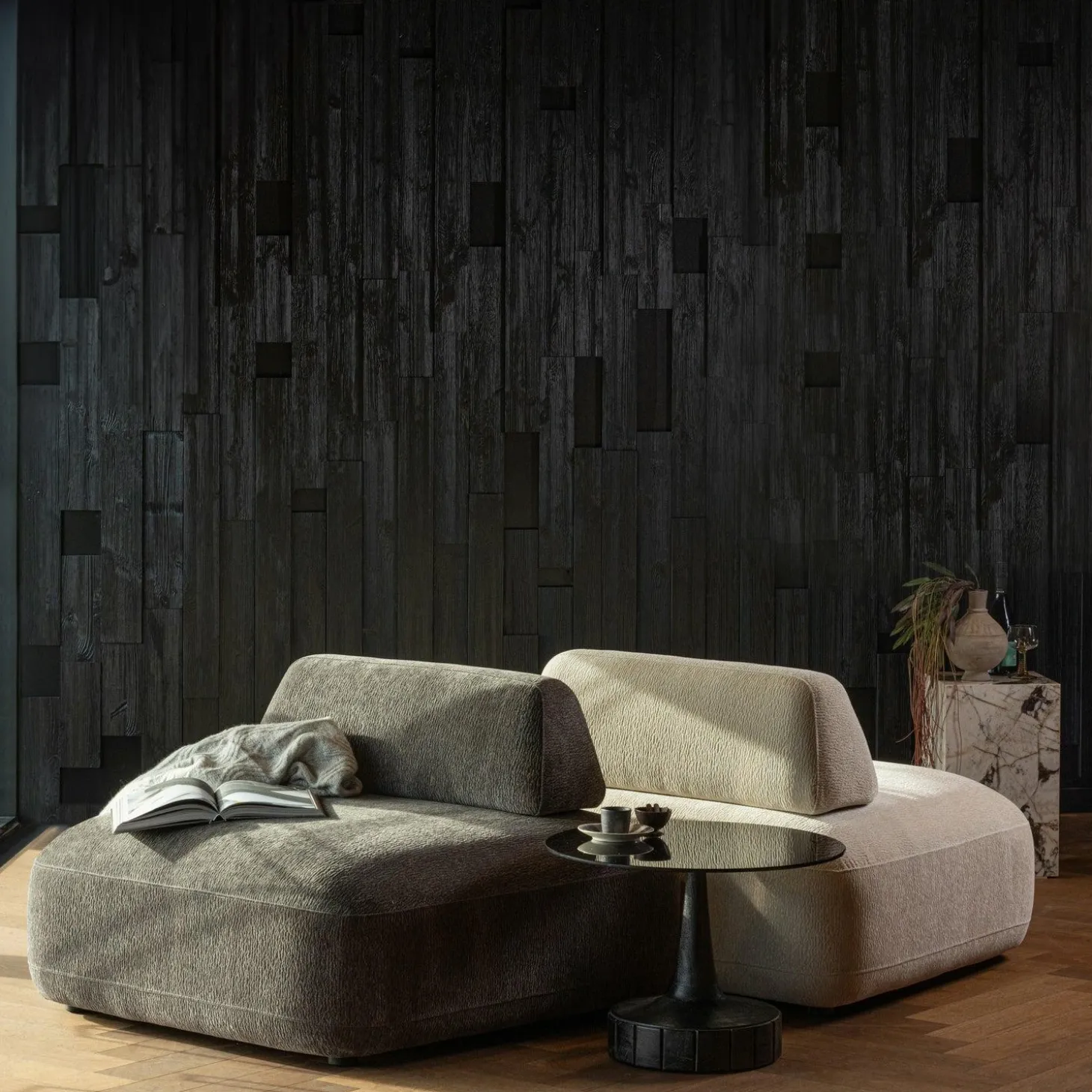 Relaxfauteuil Sterck Textuurstof - Zand - Loft24.nl