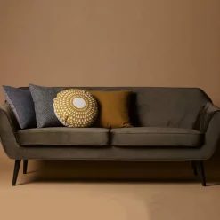 Rocco sofa 187 cm fluweel warm groen - Loft24.nl
