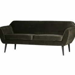 Rocco sofa 187 cm fluweel warm groen - Loft24.nl