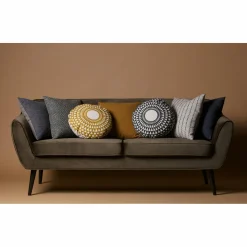 Rocco sofa 187 cm fluweel warm groen - Loft24.nl