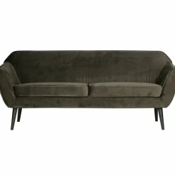 Rocco sofa 187 cm fluweel warm groen - Loft24.nl