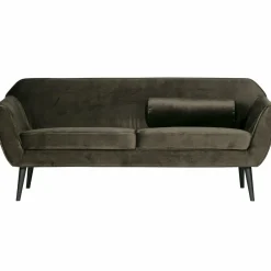 Rocco sofa 187 cm fluweel warm groen - Loft24.nl