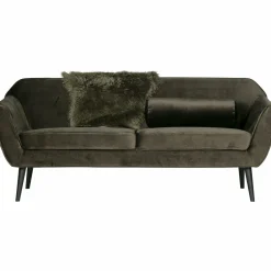 Rocco sofa 187 cm fluweel warm groen - Loft24.nl