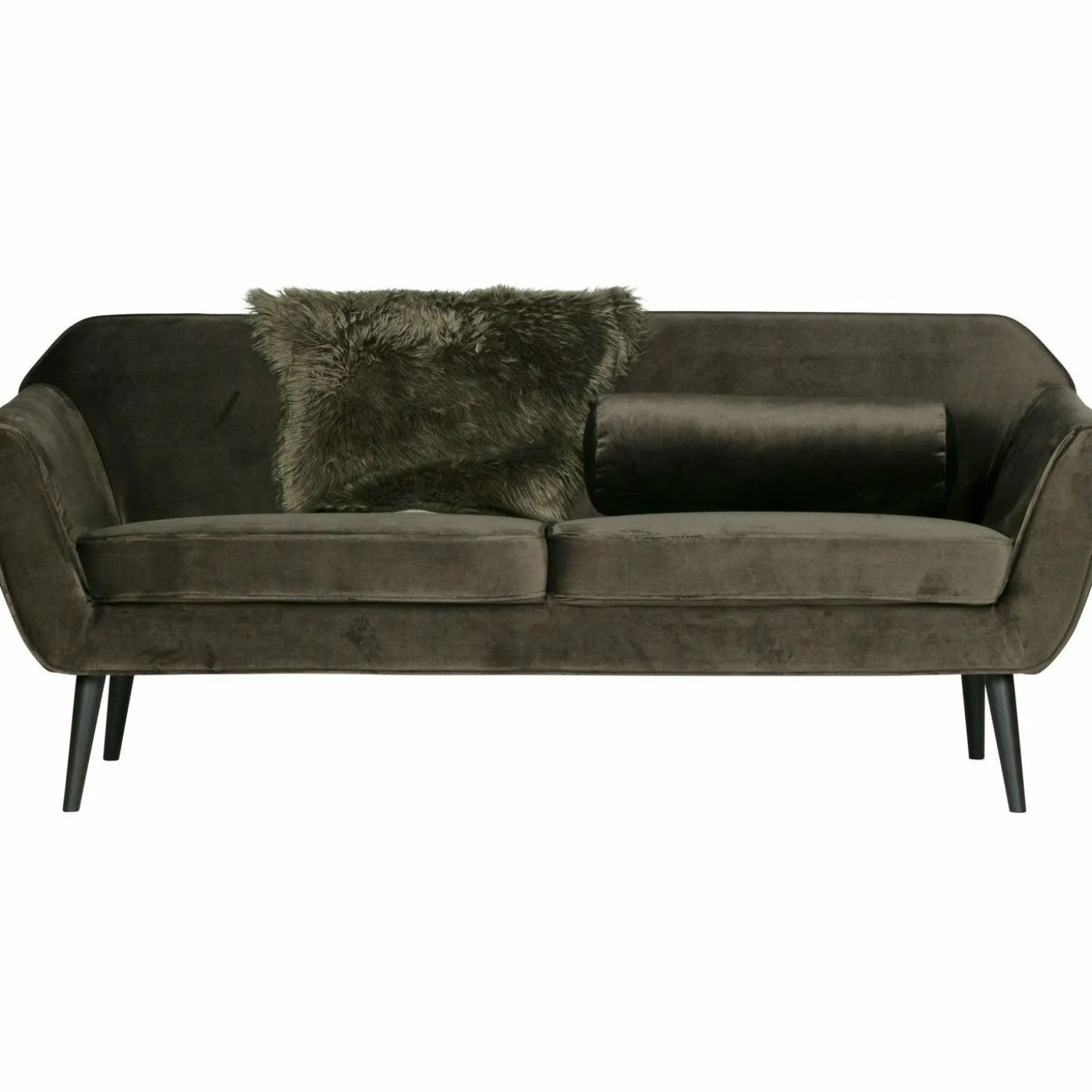 Rocco sofa 187 cm fluweel warm groen - Loft24.nl