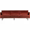 Rodeo bank 3-zits velvet chestnut - Loft24.nl