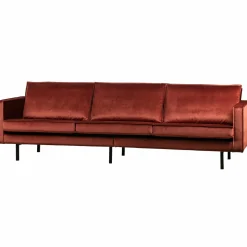 Rodeo bank 3-zits velvet chestnut - Loft24.nl