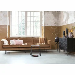 Rodeo bank 3-zits velvet honinggeel - Loft24.nl