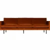 Rodeo bank 3-zits velvet roest - Loft24.nl